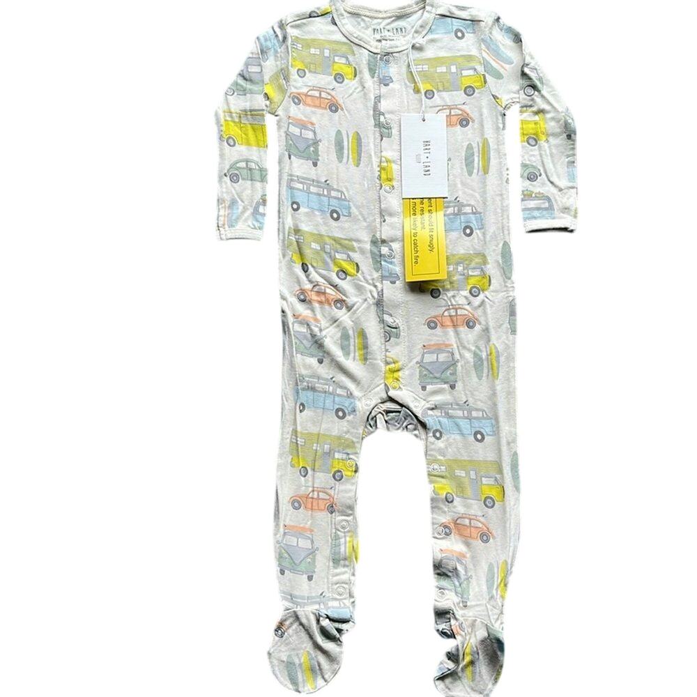 Hart+Land VW Camper Vans Print Footed Bodysuit One Piece 6-12M